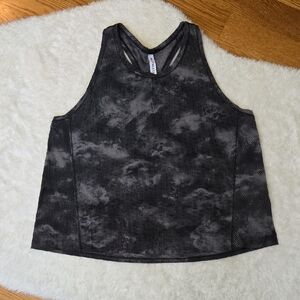 Athleta Black/Grey Athletic Tank Top, Womens Size 1X